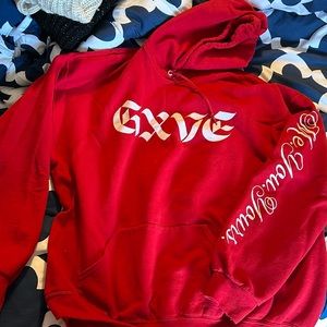 GXVE by Gwen Stefani red hoodie